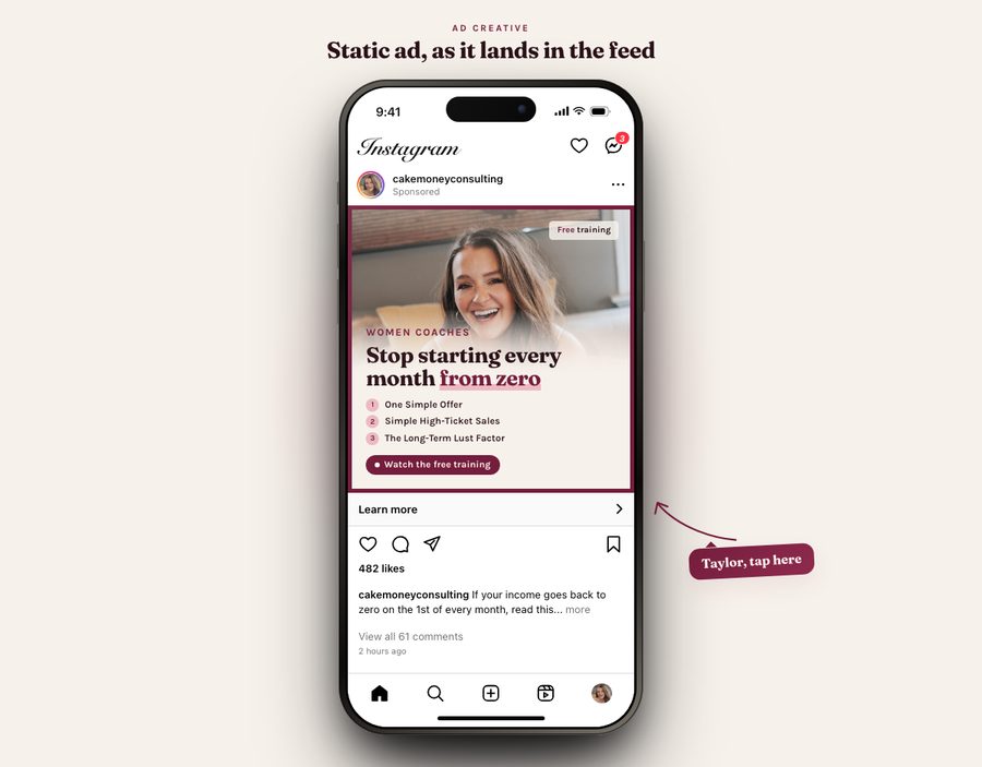 Static ad preview